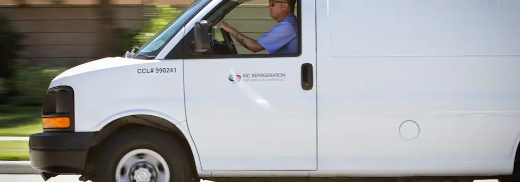 KIC Refrigeration service vehicle serving Arcata area