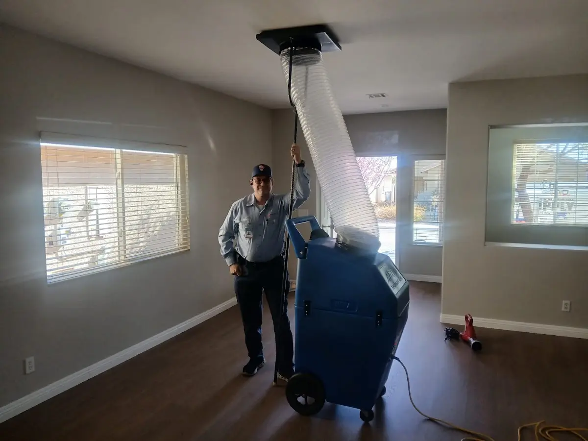 Professional Dryer Vent Cleaning work inside a Arcata home